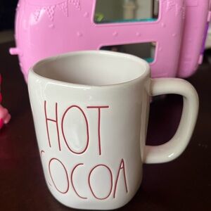 Rae Dunn White Mug with Red Lettering - HOT COCOA
